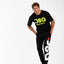 T-SHIRT DSG NERA CON STAMPA LOGO VERDE ACIDO