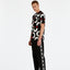 T-SHIRT DSG NERA CON STAMPA CHAIN BIANCO-ROSSA