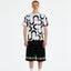 T-SHIRT DSG BIANCA CON STAMPA CHAIN NERA