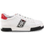 SNEAKER NAPPA BIANCA CON GRO LATERALE STAMPATO