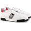 SNEAKER NAPPA BIANCA CON GRO LATERALE STAMPATO