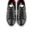 SNEAKER NAPPA NERA CON GRO LATERALE STAMPATO