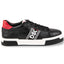 SNEAKER NAPPA NERA CON GRO LATERALE STAMPATO