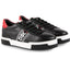 SNEAKER NAPPA NERA CON GRO LATERALE STAMPATO