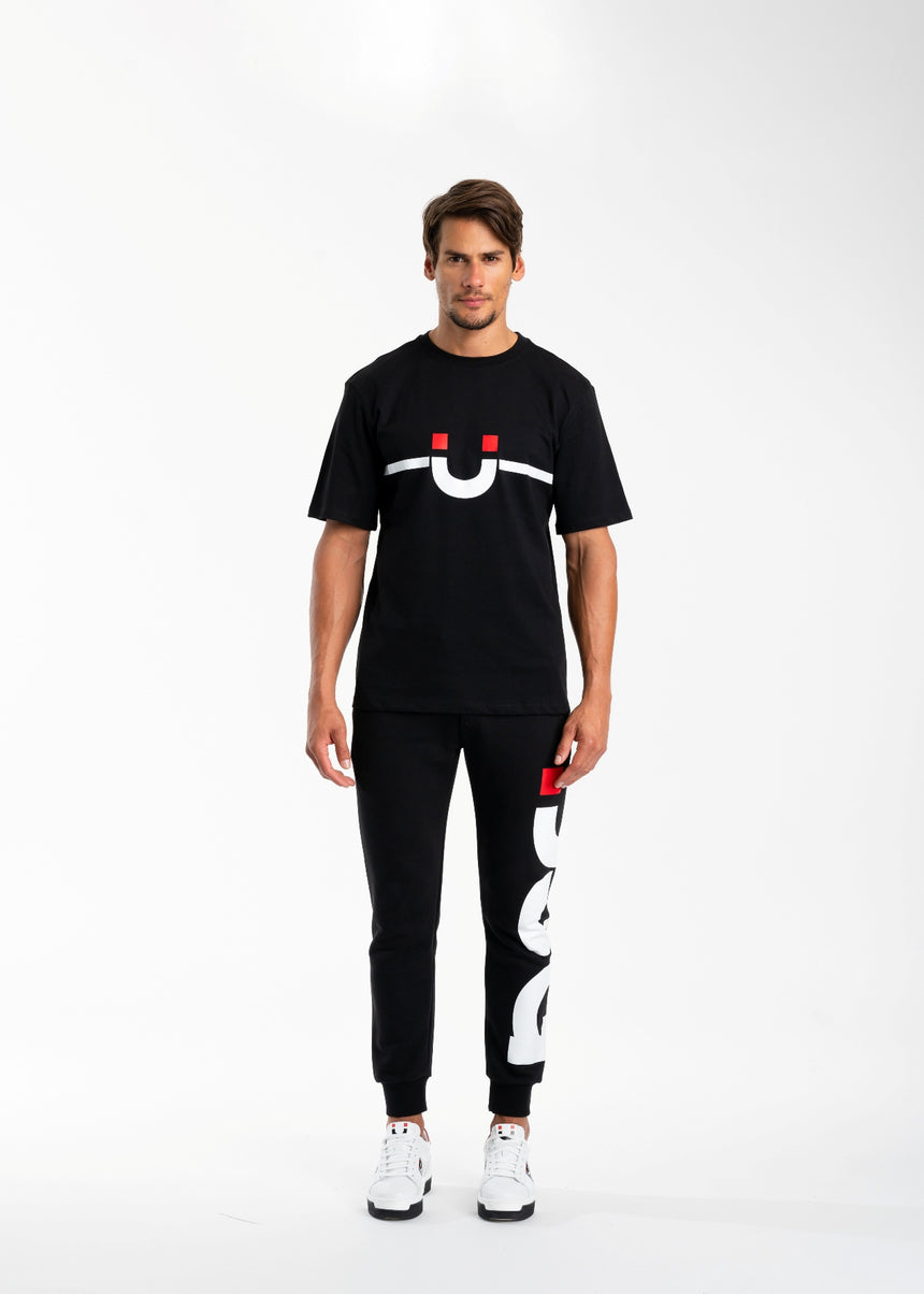T-SHIRT DSG NERA CON STAMPA SMILE BIANCA
