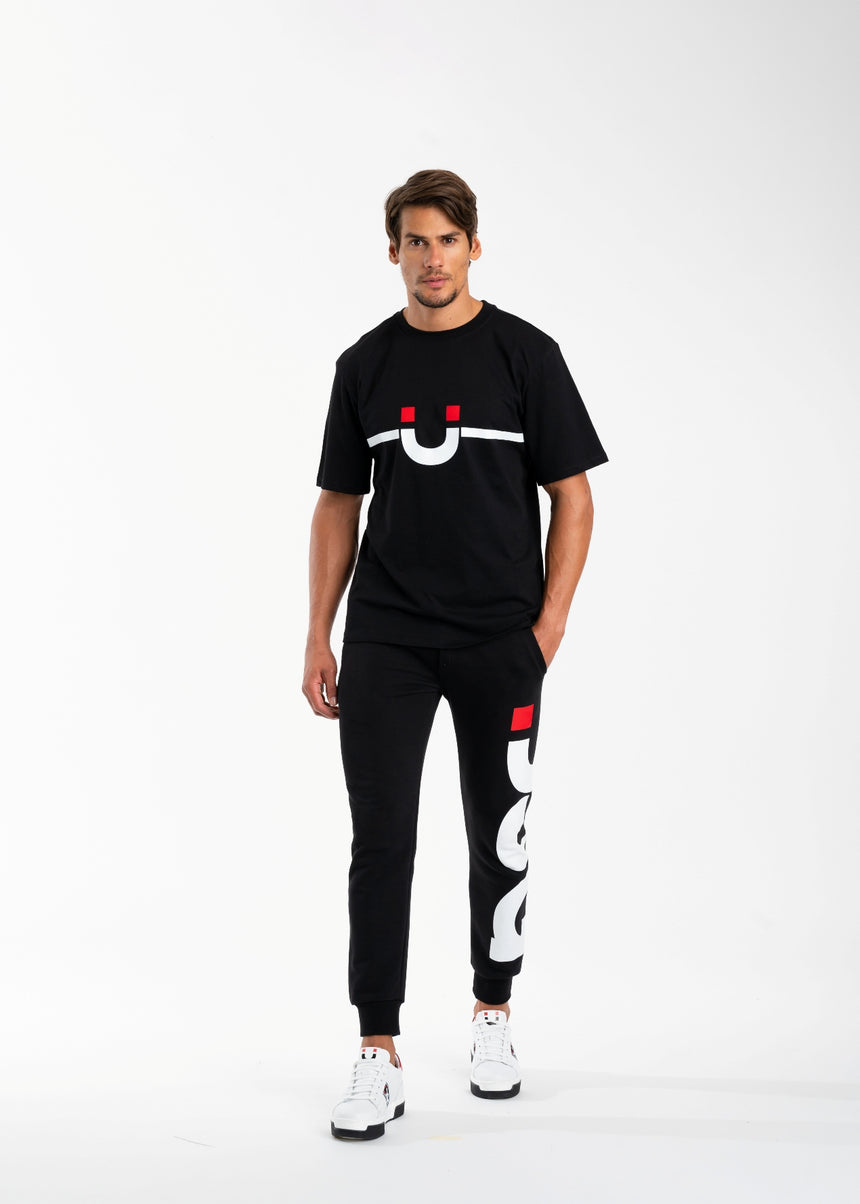 T-SHIRT DSG NERA CON STAMPA SMILE BIANCA