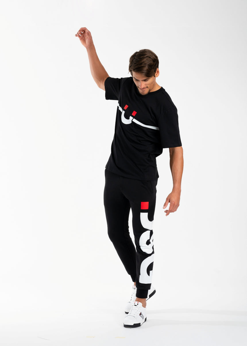 T-SHIRT DSG NERA CON STAMPA SMILE BIANCA