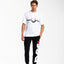 PANTALONE JOGGER DSG IN FELPA NERA CON MAXI LOGO BIANCO