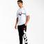 PANTALONE JOGGER DSG IN FELPA NERA CON MAXI LOGO BIANCO