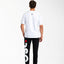 PANTALONE JOGGER DSG IN FELPA NERA CON MAXI LOGO BIANCO