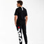 T-SHIRT DSG NERA CON STAMPA MAXI LOGO FUCSIA