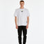 T-SHIRT DSG BIANCA CON STAMPA "REPLY WITH SMILE" NERA SUL DIETRO
