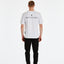 T-SHIRT DSG BIANCA CON STAMPA "REPLY WITH SMILE" NERA SUL DIETRO