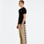 T-SHIRT ELASTICIZZATA DSG SLIM CON RICAMO E GRO