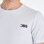 T-SHIRT ELASTICIZZATA DSG SLIM BIANCA CON RICAMO E GRO