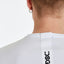 T-SHIRT ELASTICIZZATA DSG SLIM BIANCA CON RICAMO E GRO