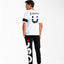T-SHIRT DSG BIANCA CON STAMPA SMILE NERA SUL DIETRO E GRO
