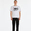 T-SHIRT DSG BIANCA CON STAMPA LOGO NERA