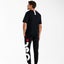 T-SHIRT DSG NERA CON STAMPA LOGO FUXIA