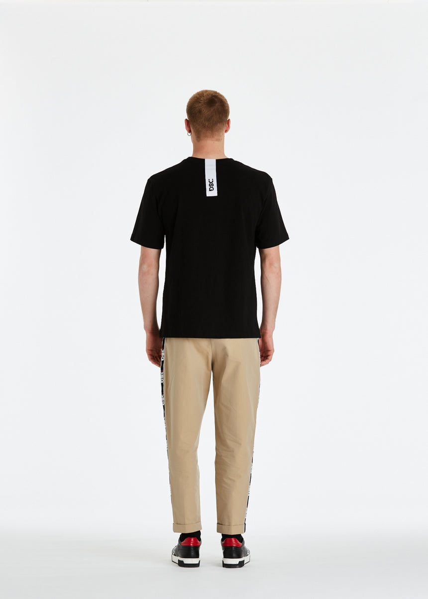 T-SHIRT DSG NERA CON STAMPA BULL